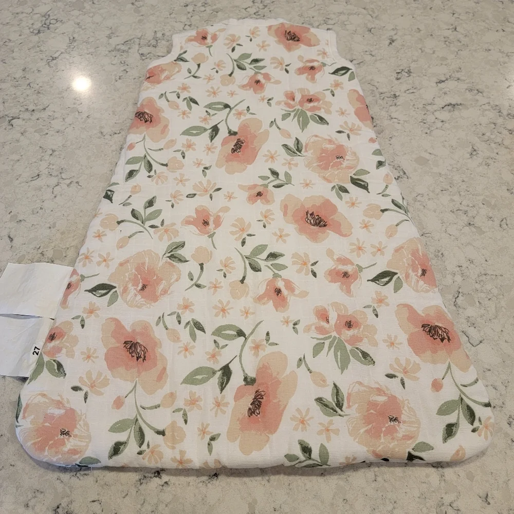 Pottery Barn Kids Meredith Muslin Wearable Blanket NEW! Blush